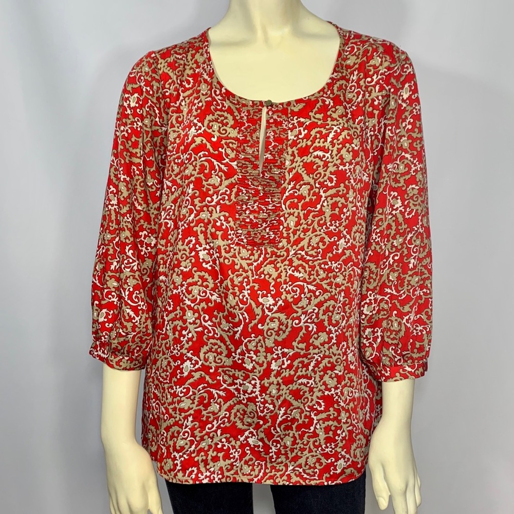 BANANA REPUBLIC Patterned Petite Blouse